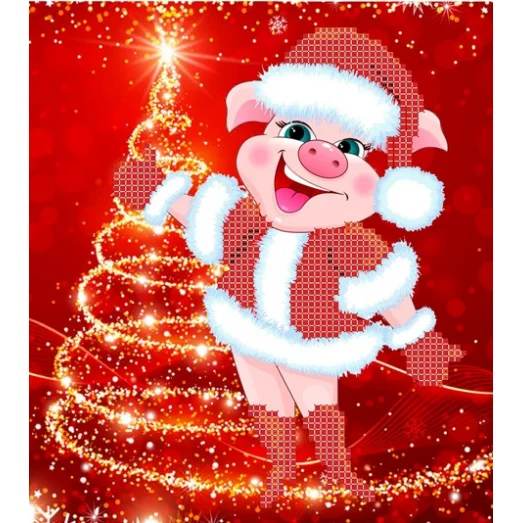 СД-271 Свинка. Схема для вышивки бисером. Княгиня Ольга