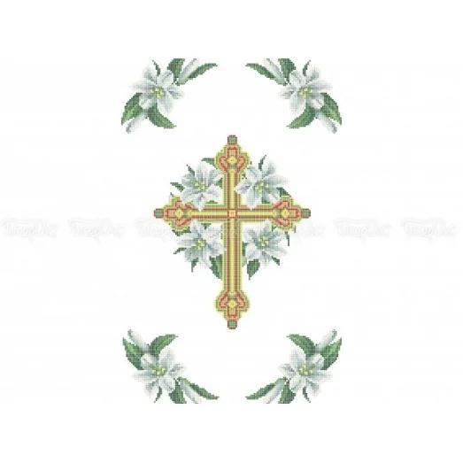 Р-429 (30*50) Пасхальный рушник. Схема для вышивки бисером Бисерок