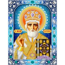 НКИ-4003/1 Св. Николай Чудотворец. Набор для вышивки камнями и бисером. ТМ Каролинка