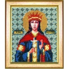 Б-1049 Икона святая мученица Екатерина. Набор для вышивки бисером Чаривна Мить