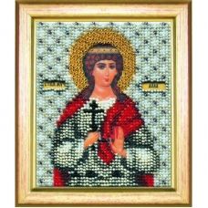 Б-1055 Икона святой мученицы Аллы. Набор для вышивки бисером Чаривна Мить