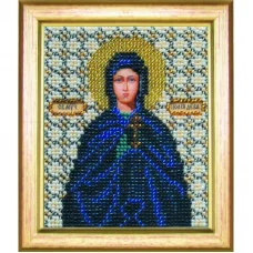 Б-1066 Икона святой Иулии (Юлии). Набор для вышивки бисером Чаривна Мить