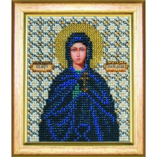 Б-1066 Икона святой Иулии (Юлии). Набор для вышивки бисером Чаривна Мить