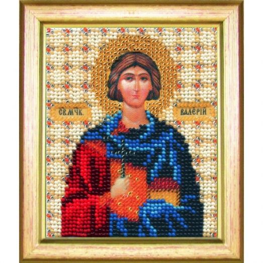 Б-1070 Икона святого мученика Валерия. Набор для вышивки бисером Чаривна Мить