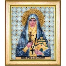 Б-1071 Икона святой преподобной мученицы Елисаветы. Набор для вышивки бисером Чаривна Мить