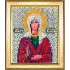 Б-1081 Икона святой мученицы Ларисы. Набор для вышивки бисером Чаривна Мить