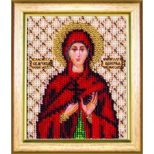 Б-1099 Икона святой мученице Валерии. Набор для вышивки бисером Чаривна Мить