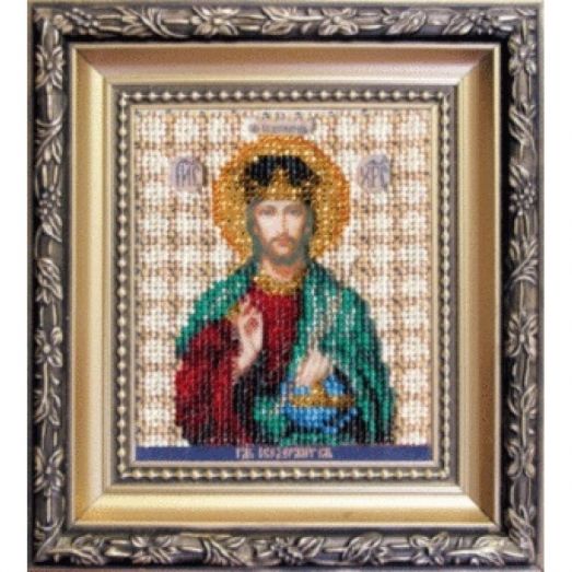 Б-1119 Икона Господа Иисуса Христа. Набор для вышивки бисером Чаривна Мить