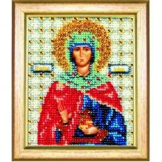 Б-1122 Икона святой праведной Иоанне (Жанне, Яне). Набор для вышивки бисером Чаривна Мить