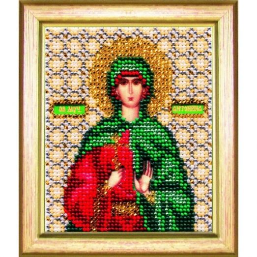 Б-1123 Икона святой мученицы Антонины. Набор для вышивки бисером Чаривна Мить