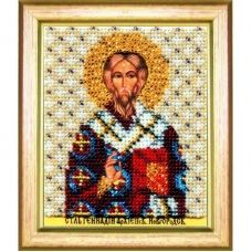 Б-1124 Икона святого архиепископа Новгородского Геннадия. Набор для вышивки бисером Чаривна Мить