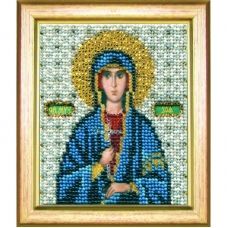 Б-1135 Икона святой мученицы Зои. Набор для вышивки бисером Чаривна Мить