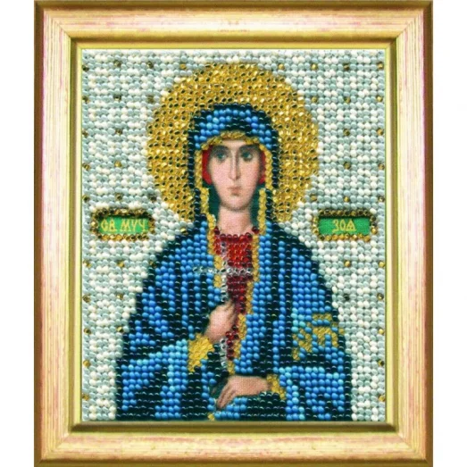 Б-1135 Икона святой мученицы Зои. Набор для вышивки бисером Чаривна Мить