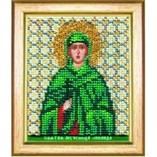 Б-1145 Икона св. мученицы Зинаиды. Набор для вышивки бисером Чаривна Мить