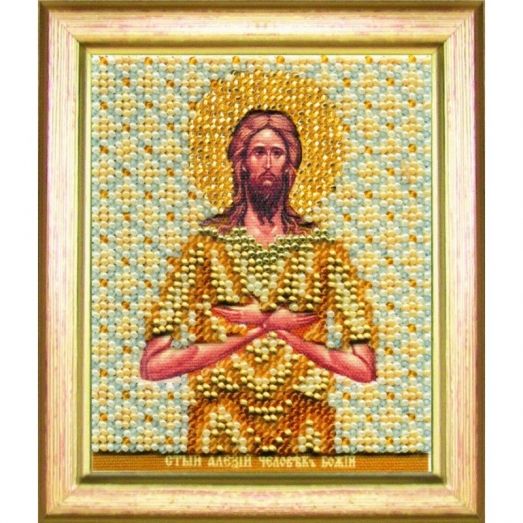 Б-1149 Икона св. Алексия человека Божьего. Набор для вышивки бисером Чаривна Мить