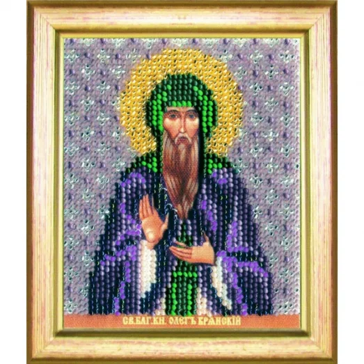 Б-1160 Икона св. благоверного князя Олега Брянского. Набор для вышивки бисером Чаривна Мить