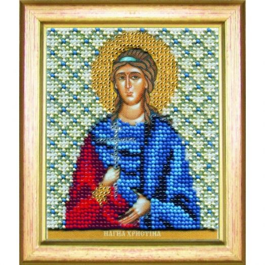 Б-1162 Икона св. мученицы Христины. Набор для вышивки бисером Чаривна Мить