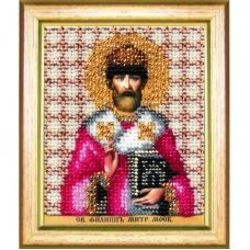 Б-1172 Икона св. Филиппа митрополита Московского. Набор для вышивки бисером Чаривна Мить