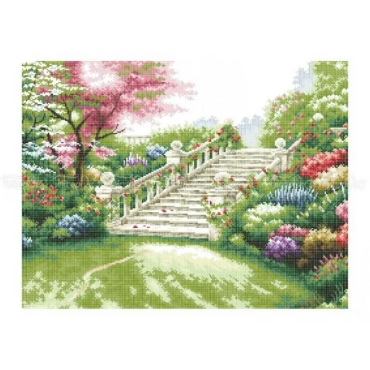 10-203 (40*60) Цветущий сад. Схема для вышивки бисером Бисерок