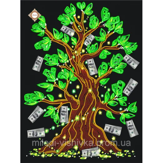 СЛ-3075 Дерево достатка. Схема для вышивки бисером ТМ Миледи