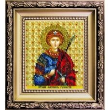 Б-1212 Икона святого великомученика Георгия. Набор для вышивки бисером Чаривна Мить