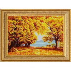 НИК-1390 Осенняя тишина. Схема для вышивки бисером ТМ Конек