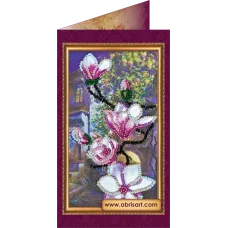 АО-083 Южная ночь. Набор-открытка для вышивки бисером Абрис Арт