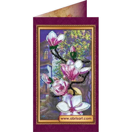 АО-083 Южная ночь. Набор-открытка для вышивки бисером Абрис Арт