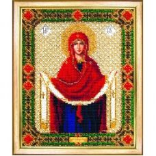 Б-1128 Икона Покров Пресвятой Богородицы. Набор для вышивки бисером Чаривна Мить