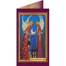 АО-090 Ночь на двоих. Набор-открытка для вышивки бисером Абрис Арт