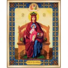 Б-1067 Икона Пресвятой Богородицы Державная. Набор для вышивки бисером Чаривна Мить