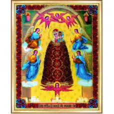 Б-1091 Икона БМ Прибавление ума. Набор для вышивки бисером Чаривна Мить