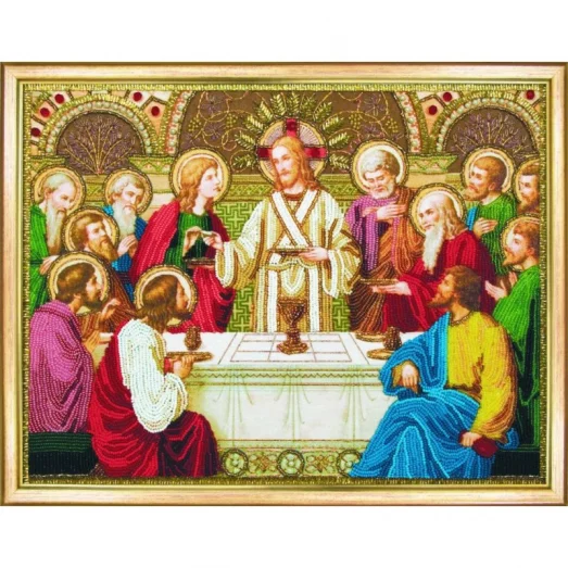 Б-1207 Икона Тайная вечеря. Набор для вышивки бисером Чаривна Мить