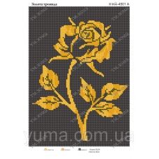 ЮМА-4501А Золотая роза. Схема для вышивки бисером 