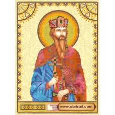 АСК-065 Святой Вячеслав. Схема для вышивки бисером на холсте Абрис Арт