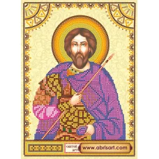 АСК-069 Святой Артемий. Схема для вышивки бисером на холсте Абрис Арт
