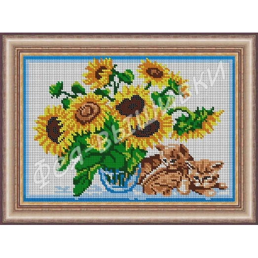 АП-140 Солнечный букет. Схема для вышивки бисером. ТМ Фея Вышивки