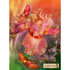 РТ150061 Пламенный ирис. Техника Папертоль