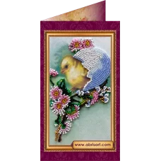 АО-002 Пасхальный сюжет-2. Набор-открытка для вышивки бисером Абрис Арт