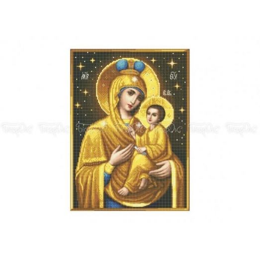 ЧВ-8028 Мать Господня с Иисусом. Схема для вышивки бисером. Бисерок 