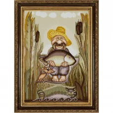 НИК-1414 Рыбак. Схема для вышивки бисером ТМ Конек