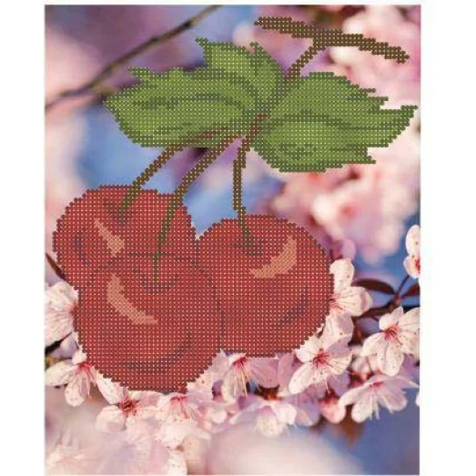 СКМ-011ч Вишнёвый цвет. Набор для вышивки бисером. Княгиня Ольга