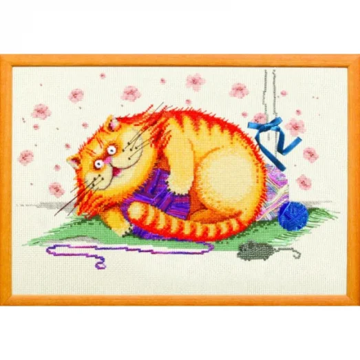 М-0107 Кот-шалун. Набор для вышивки в смешанной технике ТМ Чаривна Мить