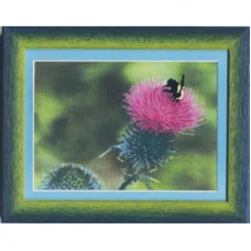 РК-028 Пчела на репейнике. Набор для вышивки крестом ТМ Чаривна Мить