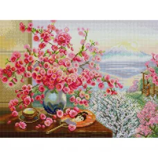 НИК-1437 Букет сакуры. Схема для вышивки бисером ТМ Конек