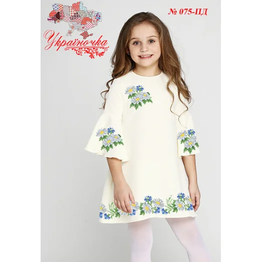ПД-075 УКРАИНОЧКА Заготовка детского платья