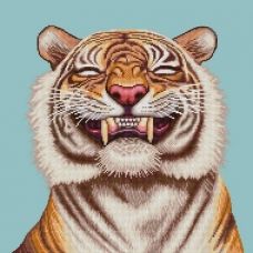 НИК-1449 Саблезубый тигр. Схема для вышивки бисером ТМ Конек