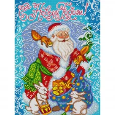 НИК-1453 С Новым Годом!. Схема для вышивки бисером ТМ Конек