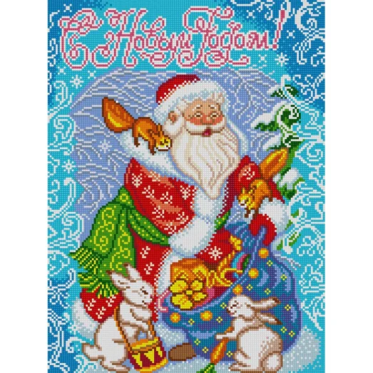 НИК-1453 С Новым Годом!. Схема для вышивки бисером ТМ Конек