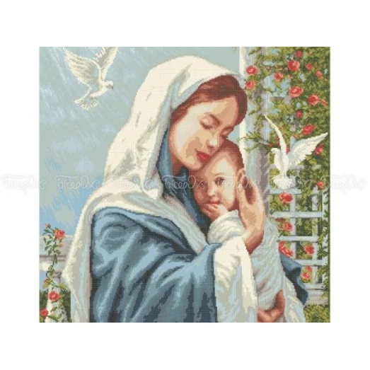 ЧВ-8013 Материнская любовь. Схема для вышивки бисером. Бисерок